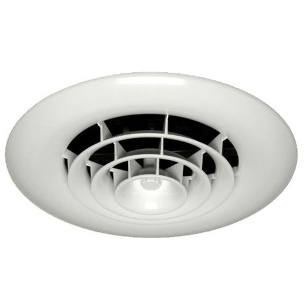 Havaco Quick Connect Havaco Quick Connect HT-G6B-R1D White Round Ceiling Diffuser and 6 in. Boot with Rotary Damper HT-G6B-R1D